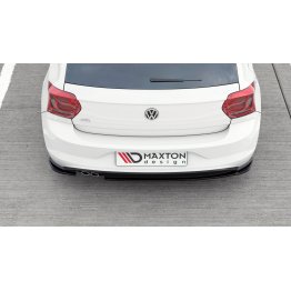 Накладка сплиттер на задний бампер на Volkswagen Polo VI GTI